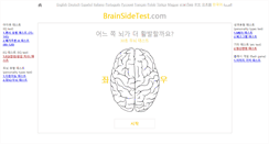 Desktop Screenshot of brainsidetest.com